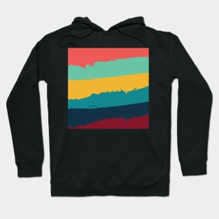 Colorful abstract rainbow pattern Hoodie